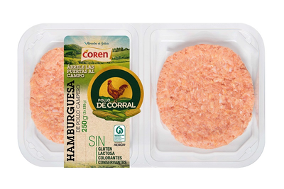 Hamburguesa de pollo campero Coren 2x125gr