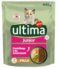 Alimeto para gato Ultima Cat Junior Pollo 0,44Kg.
