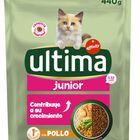 Alimeto para gato Ultima Cat Junior Pollo 0,44Kg.