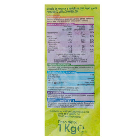 Verdura para sopa Alipende 1kg