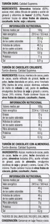 Surtido de turrones Alipende 325g