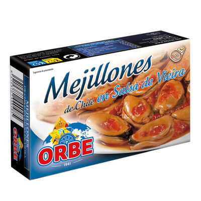 Mejill&oacute;n de chile en salsa de vieira Orbe 69g