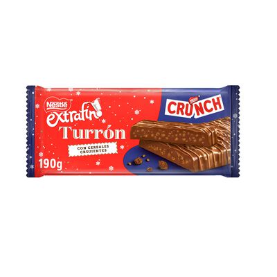 Turrón de chocolate con cereales crujientes Crunch Nestlé 190g