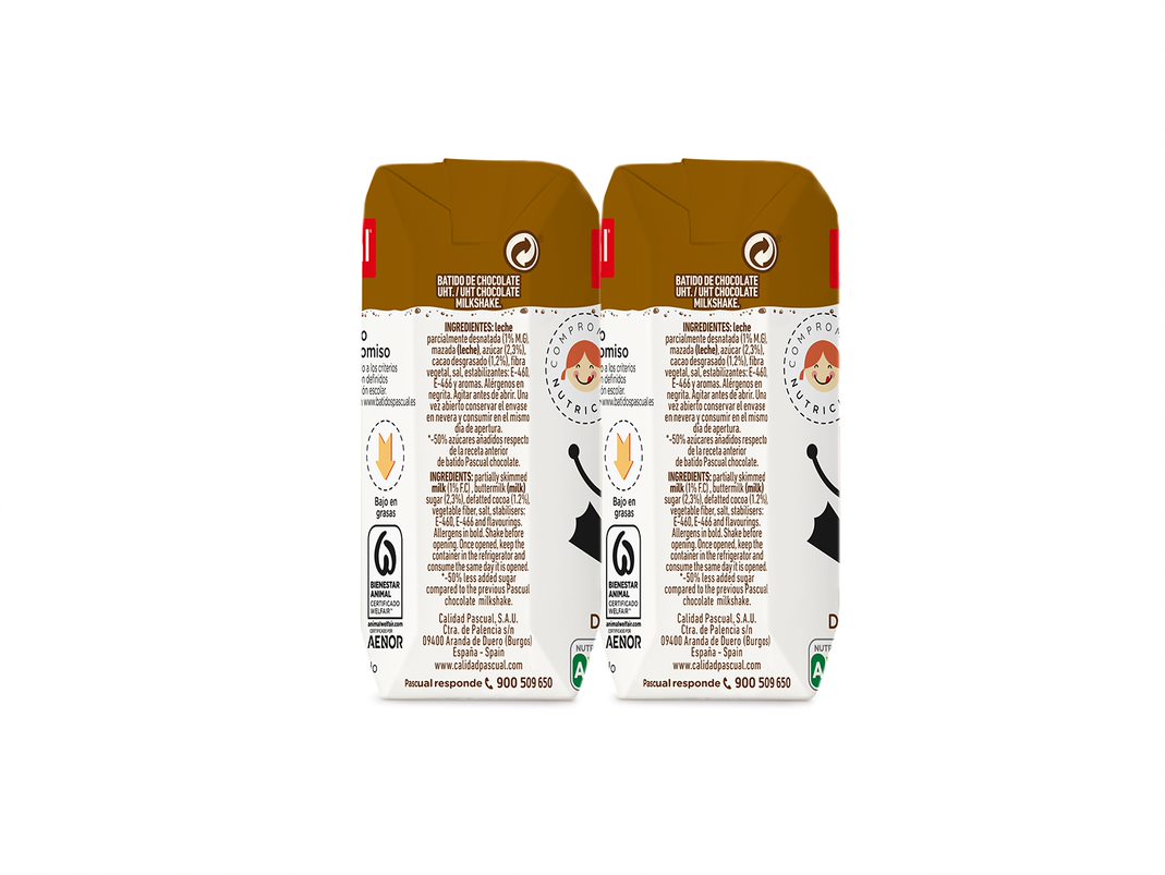 Batido Pascual 200ml pack 6 chocolate