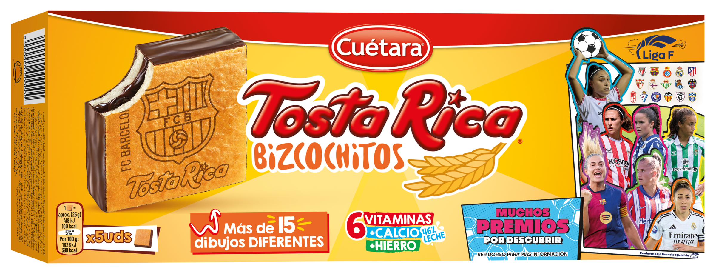 Bizcochitos Tostarica cuétara pack-5