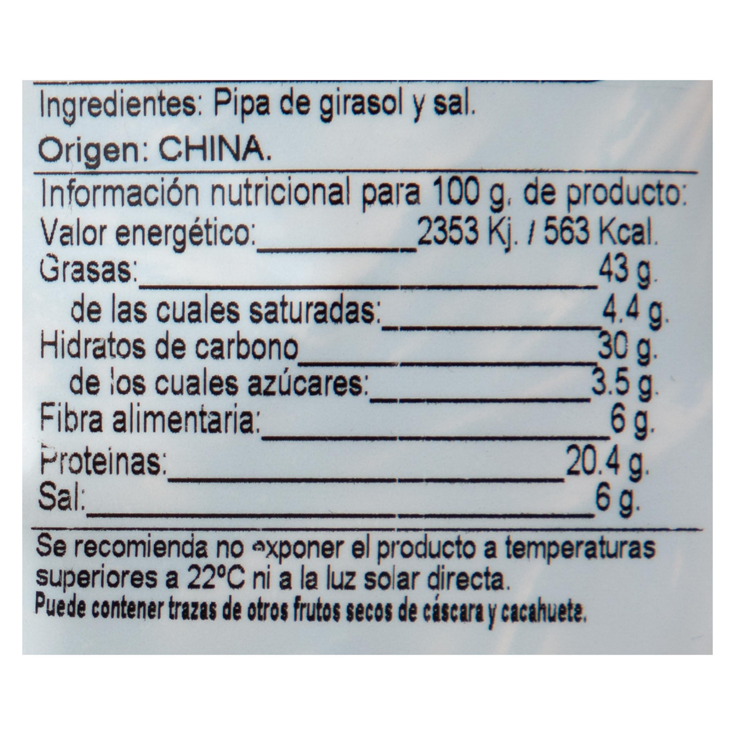 Pipas tostadas con leña Manzanares 360g