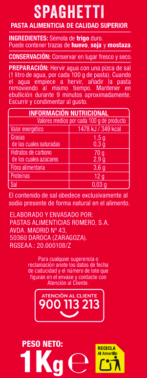 Spaghetti Alipende 1kg
