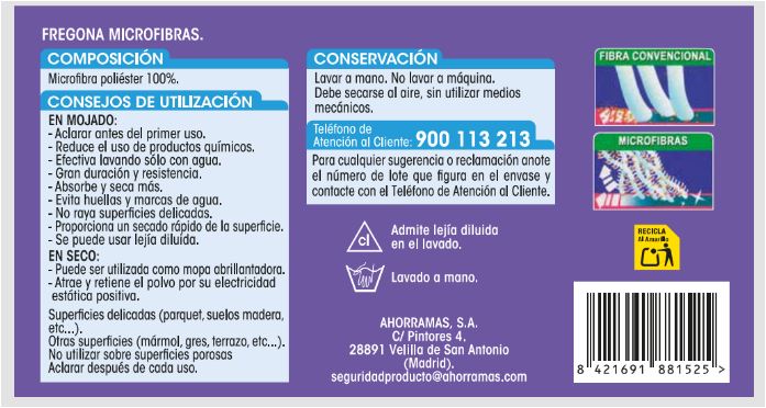 Fregona de microfibra Lanta pack 2