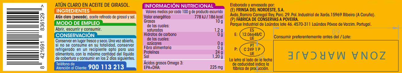 Atún claro Alipende pack 6 en aceite girasol