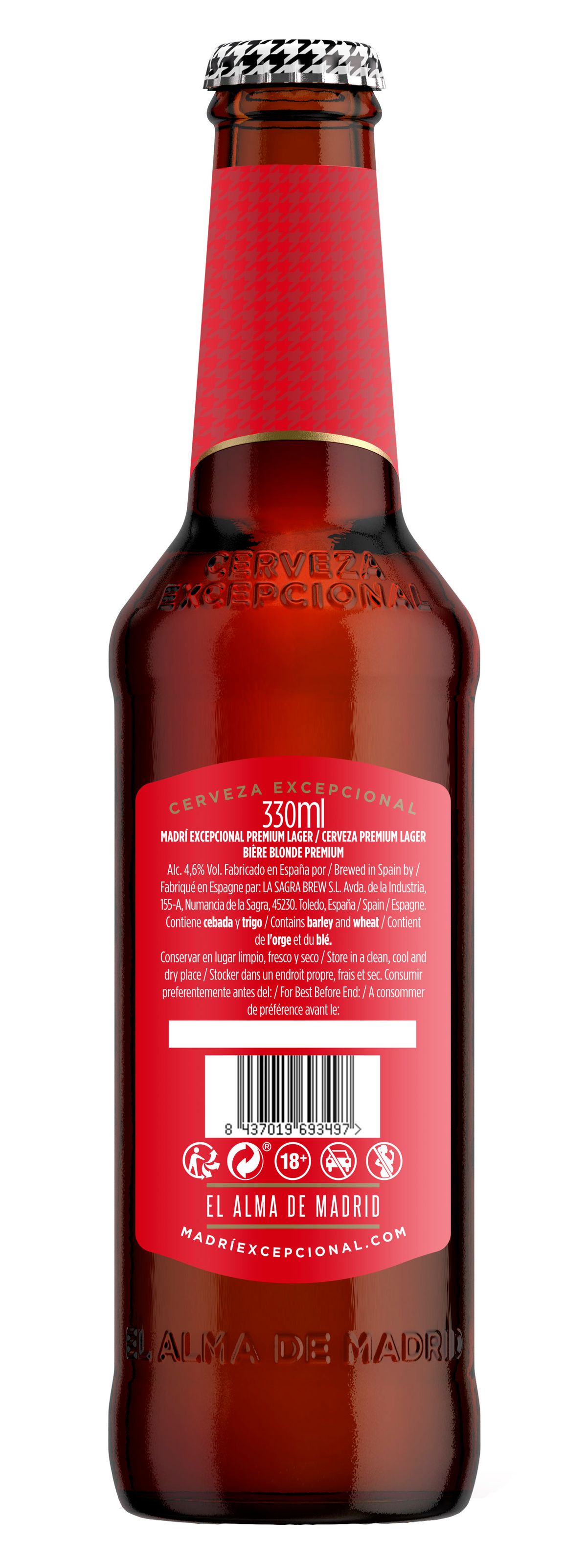 Cerveza Madrí botella 33cl excepcional