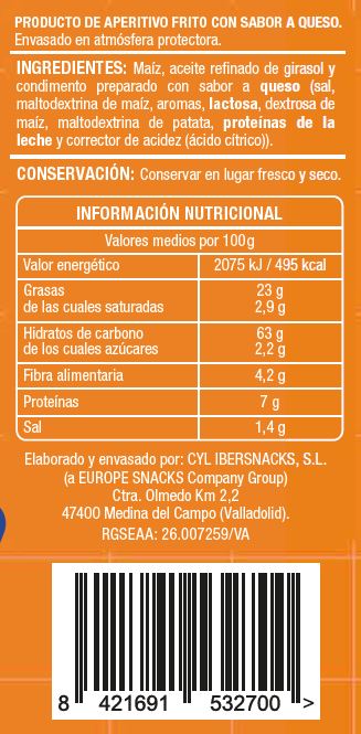 Snack maíz tortilla chips tex mex Alipende 150g