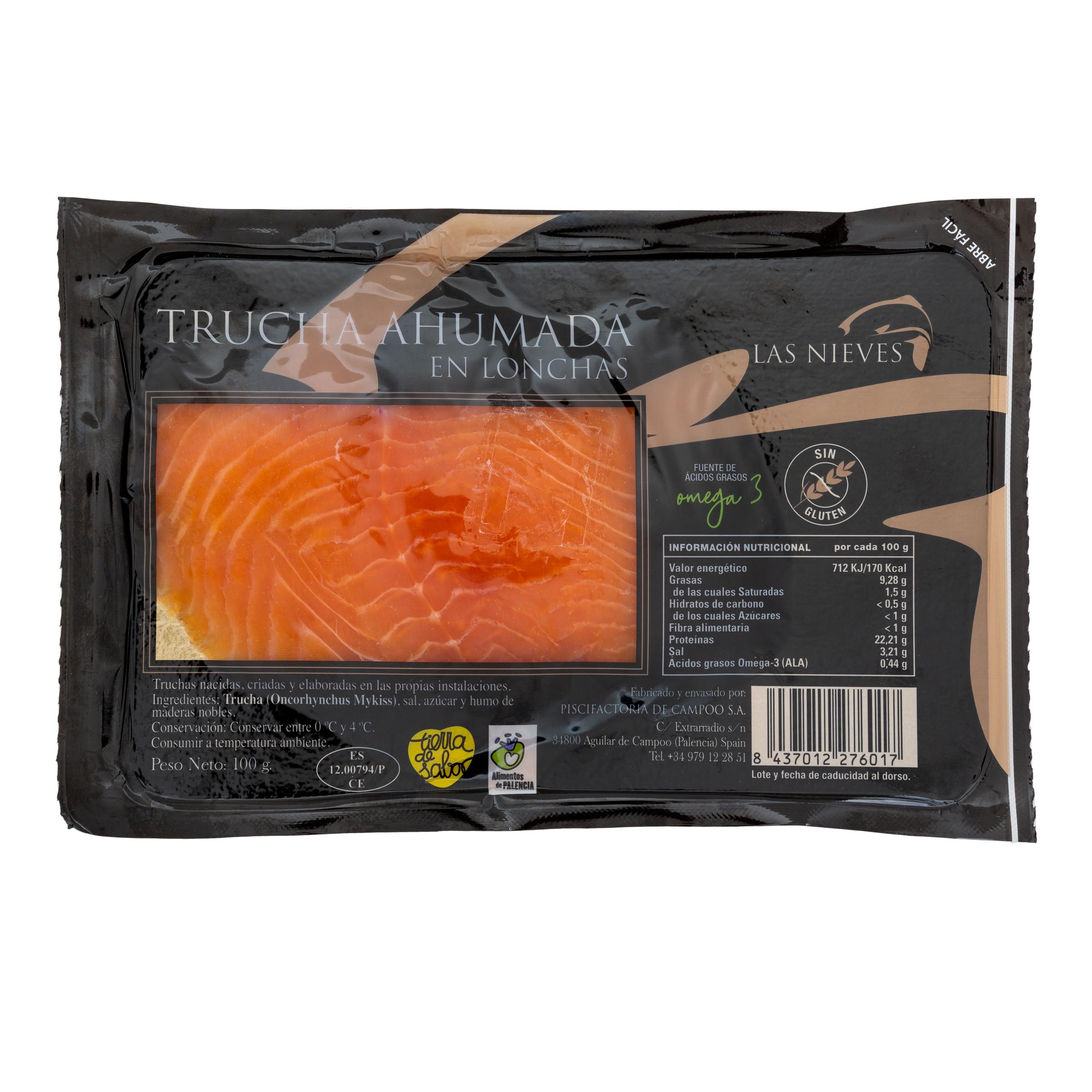 Trucha ahumada Las Nieves 100g