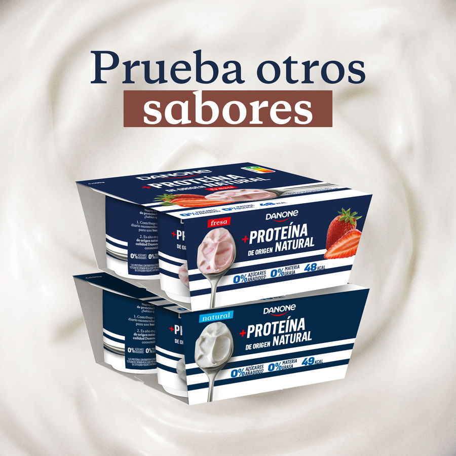 Yogur proteínas Danone pack 4 stracciatella