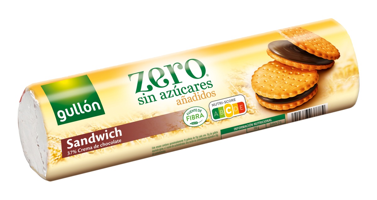 Galletas de chocolate sin azúcar zero Gullón 250g