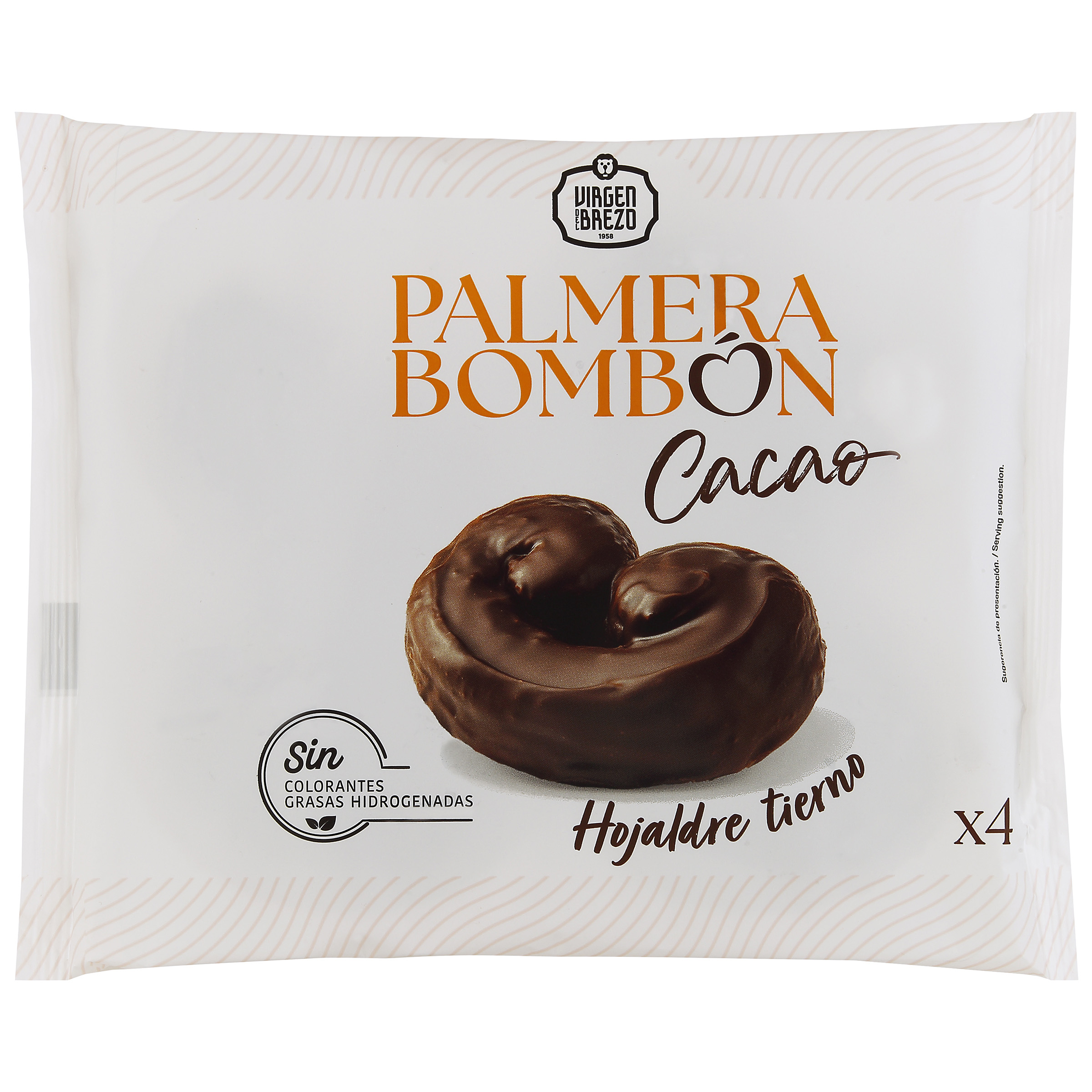 Palmera de hojaldre Bombón Virgen del Brezo de 205 gramos,