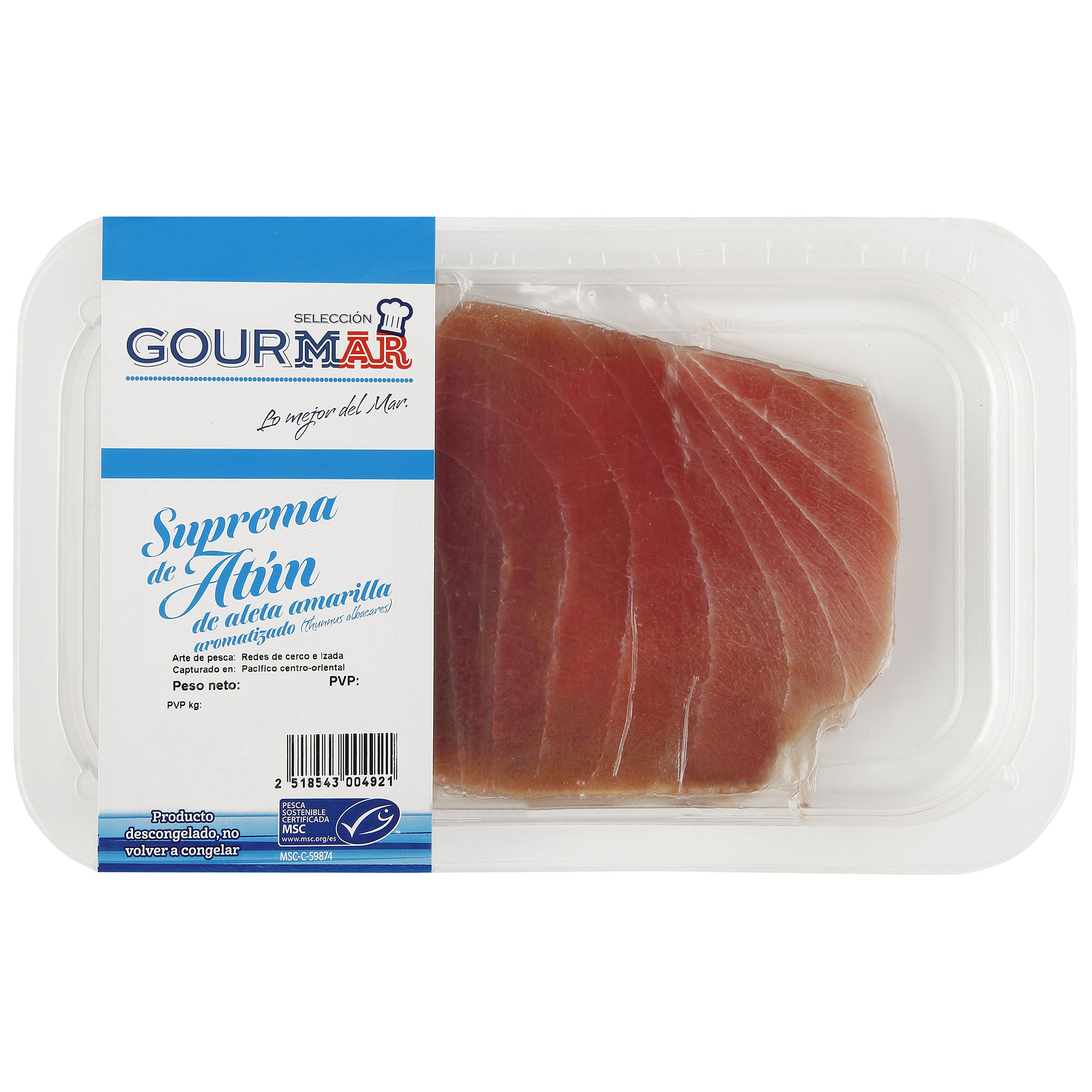 Suprema Atún Aleta amarilla Gourmar Bandeja