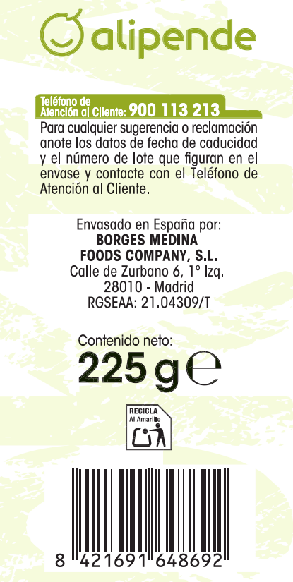 Cóctel bolero Alipende 225g