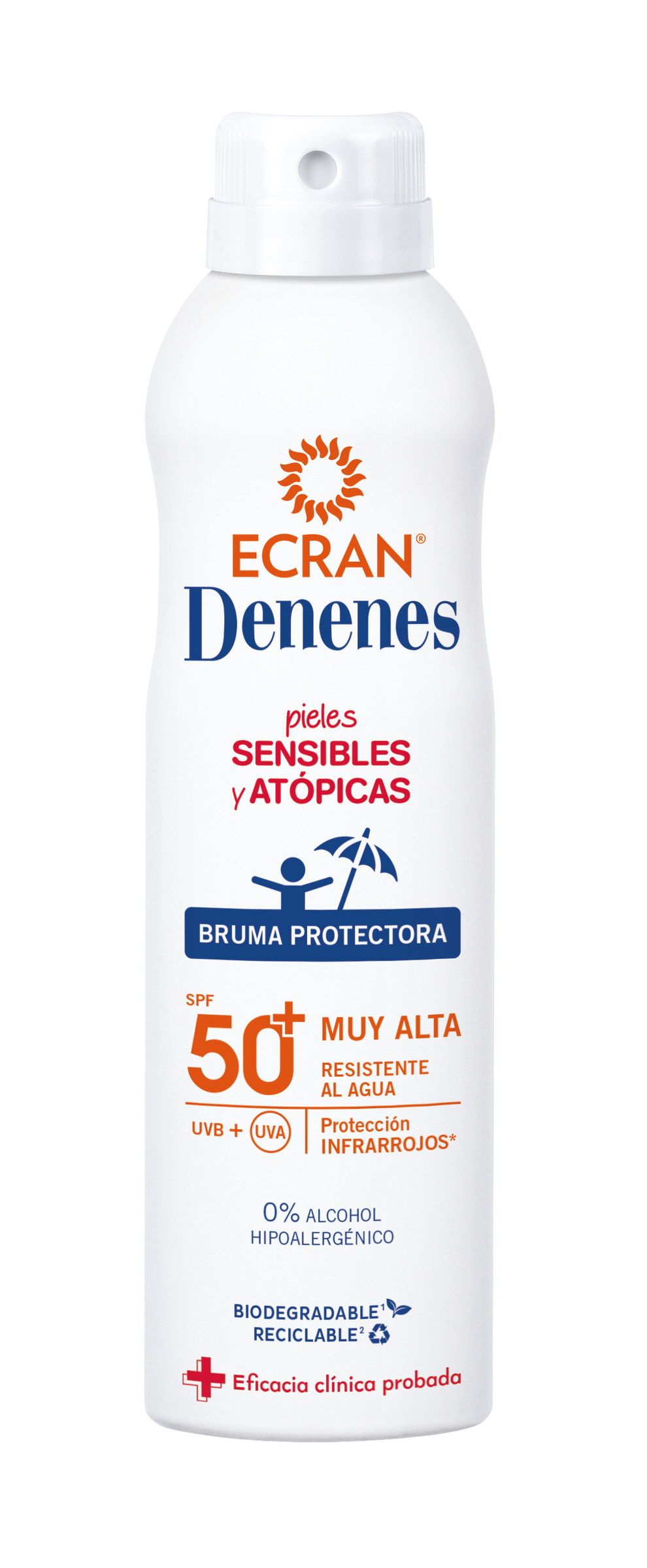 Leche solar spray Denenes 250ml FPS 50