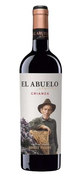 Vino tinto denominación de origen almansa crianza El Abuelo de Piqueras 75cl