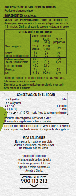 Alcachofas Alipende 500g