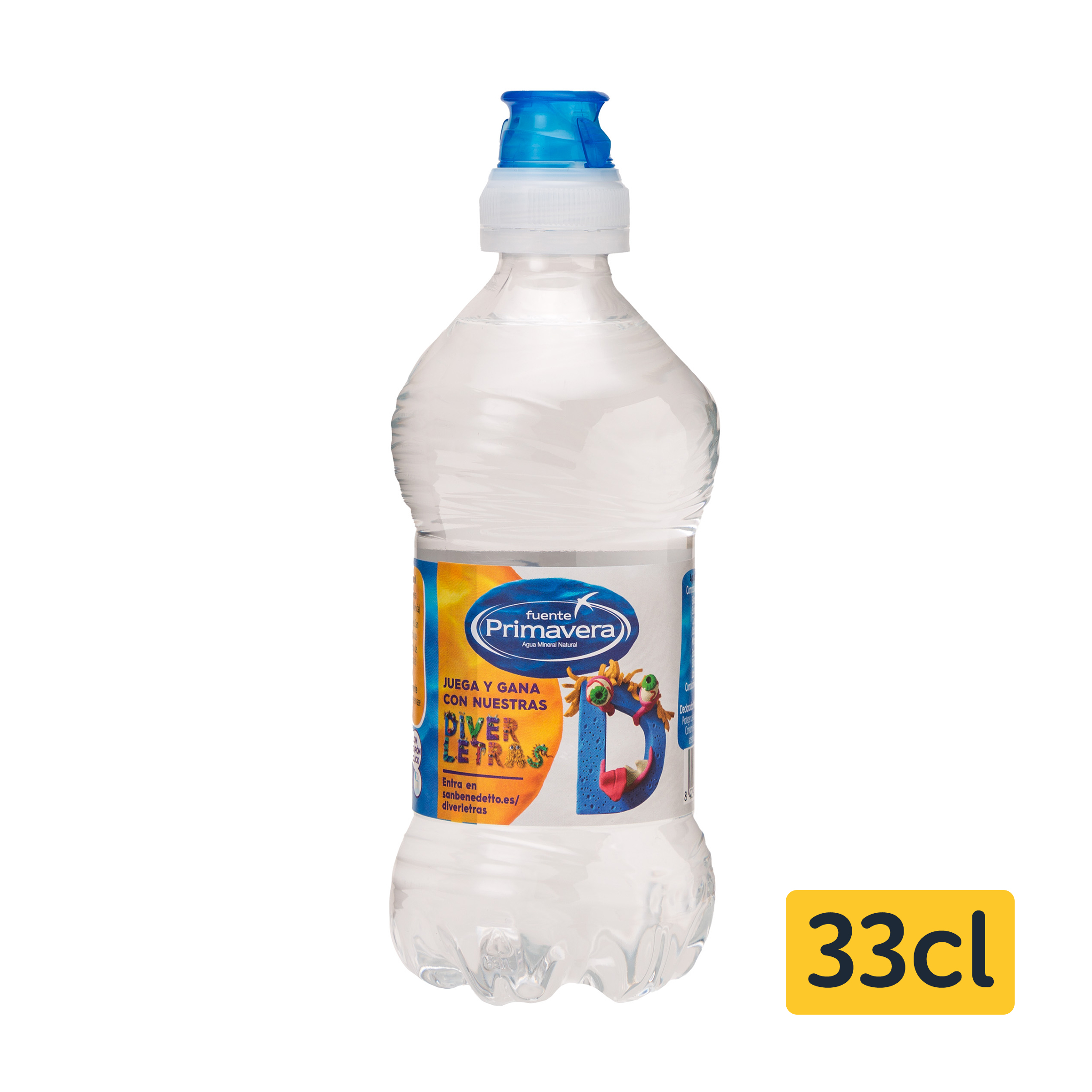 Agua Fuente Primavera 330ml tapon clik Ahorramas Agua Fuente Primavera 330ml tapon clik Ahorramas