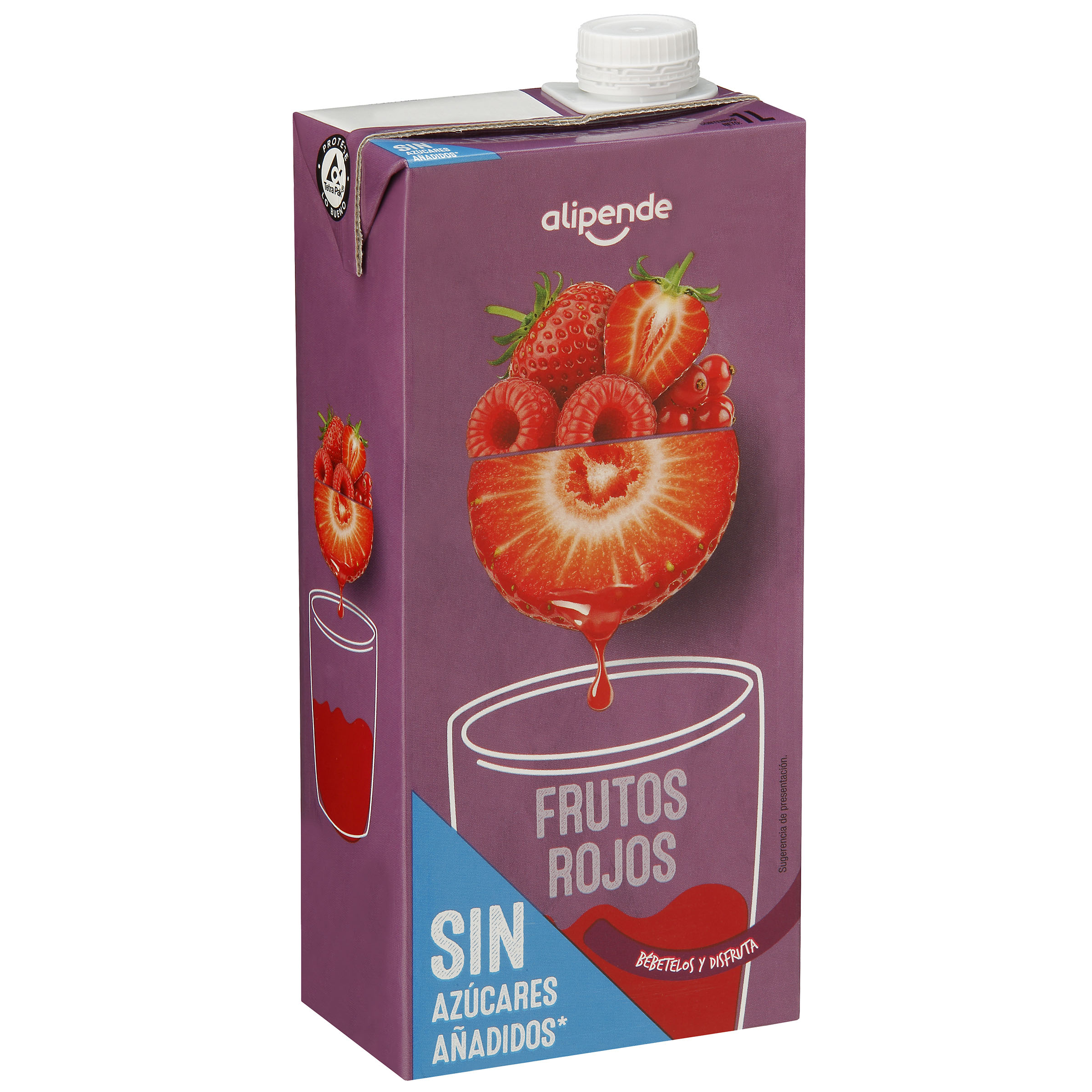 Néctar sin azúcar frutos rojos Alipende 1l
