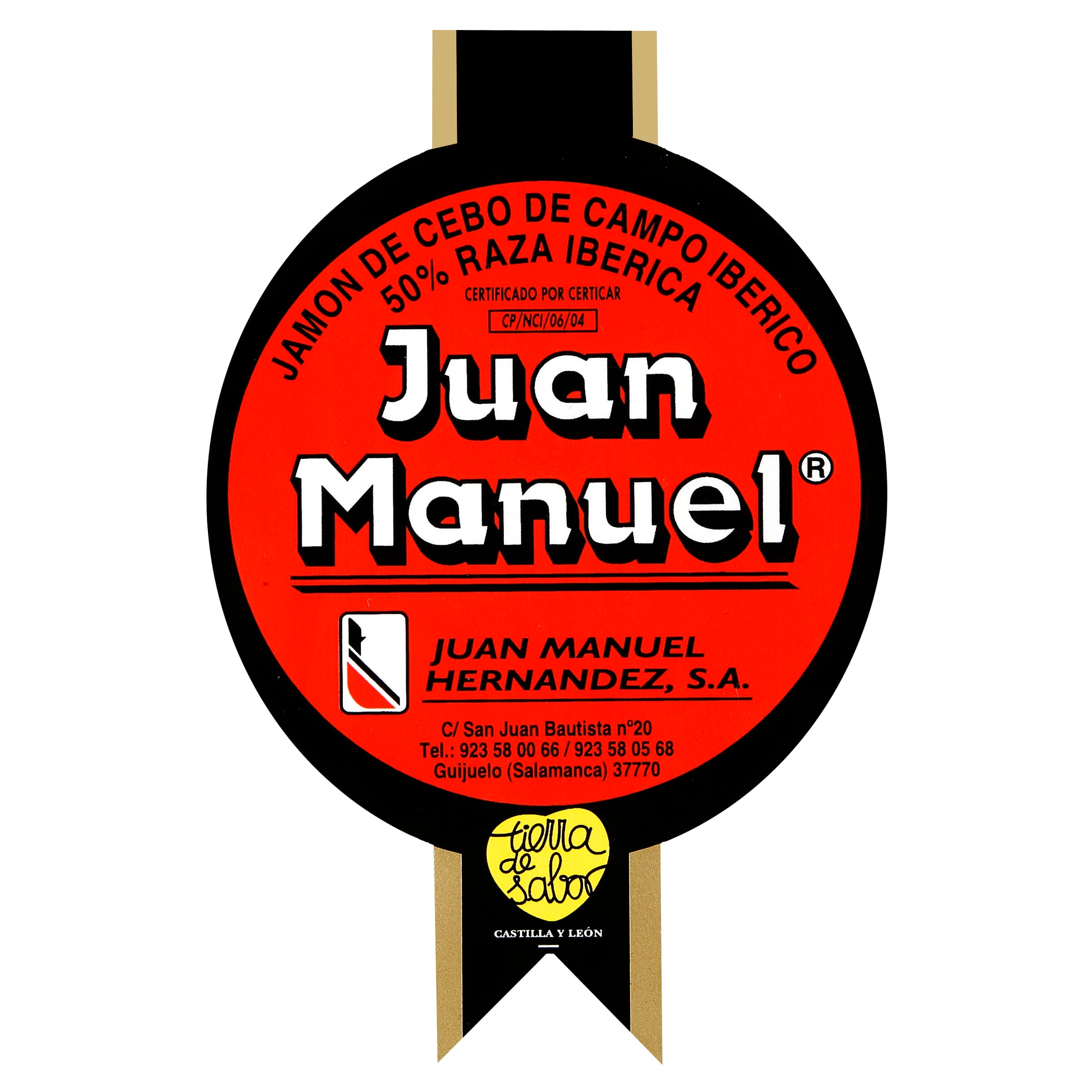 Jamón de cebo de campo ibérico 50% raza ibérica Juan Manuel