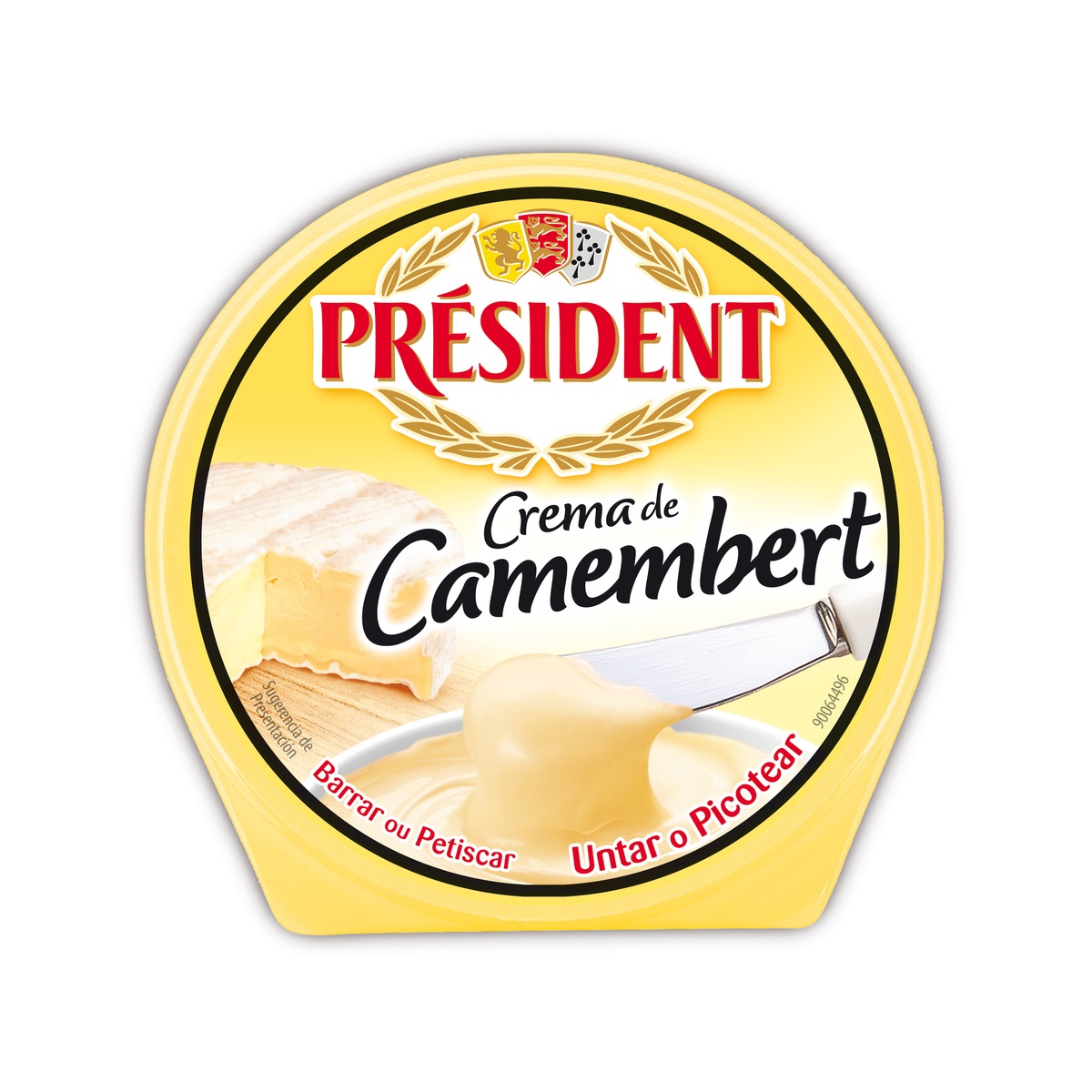Queso crema de camembert para untar Président 125g