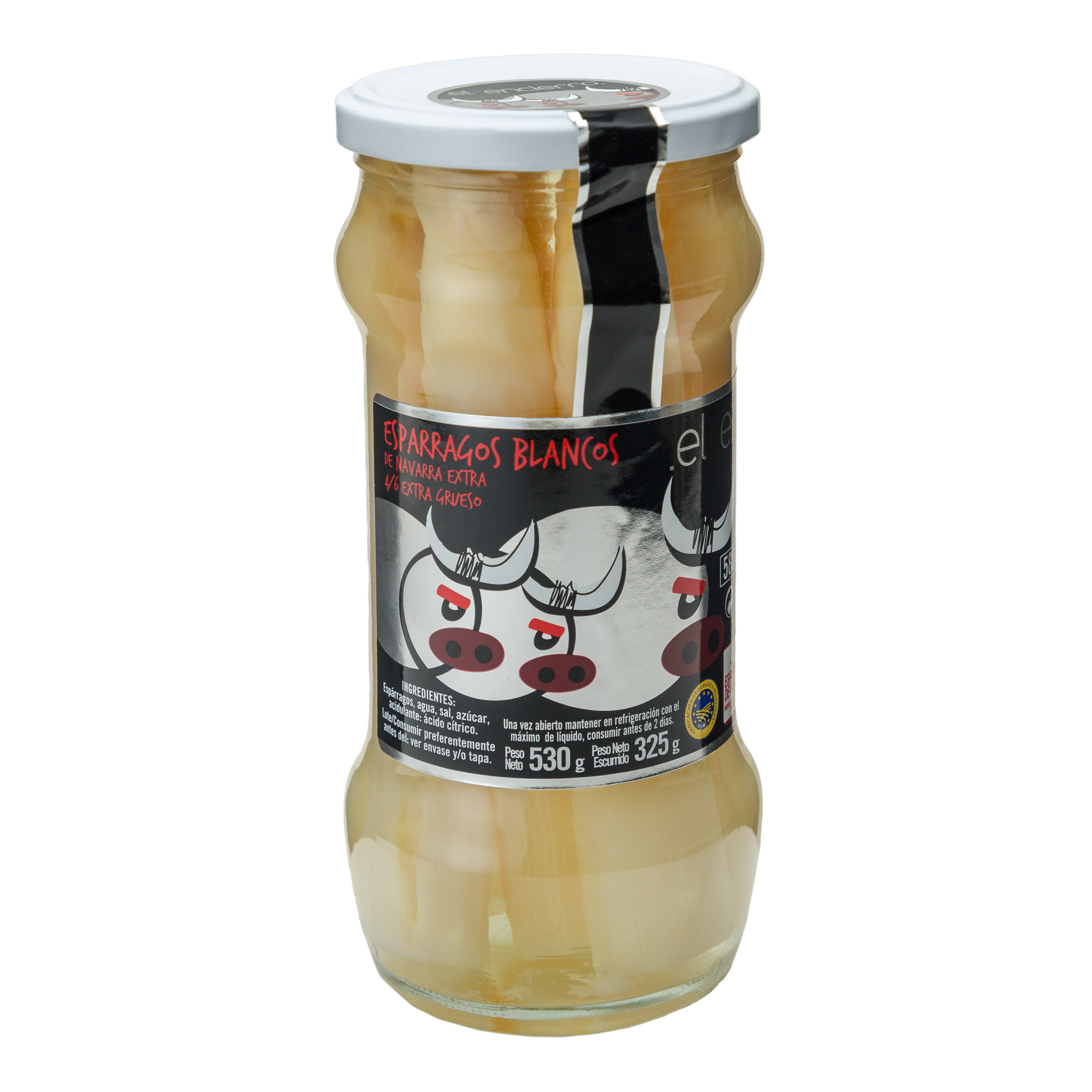 Esparragos blancos El Encierro 325g grueso (4/6 piezas)