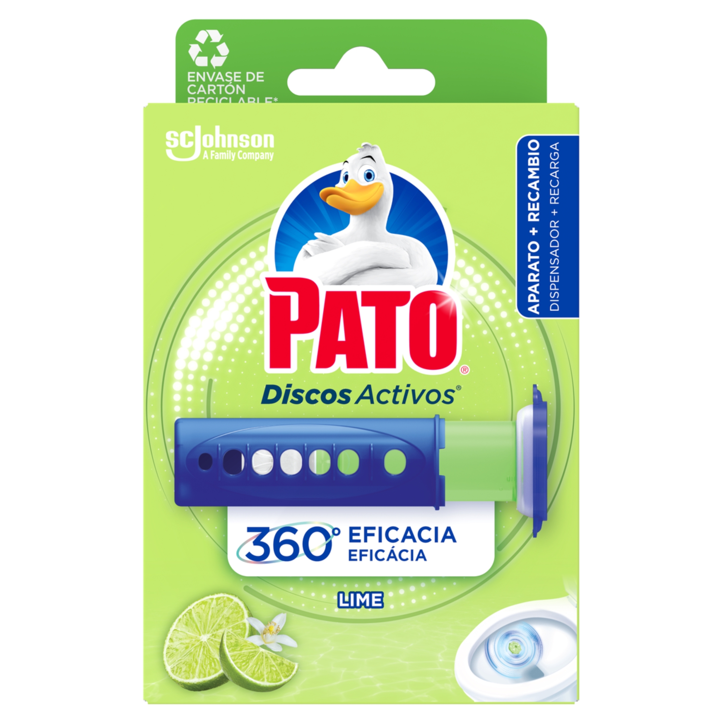 Desinfectante discos activos Pato WC lima