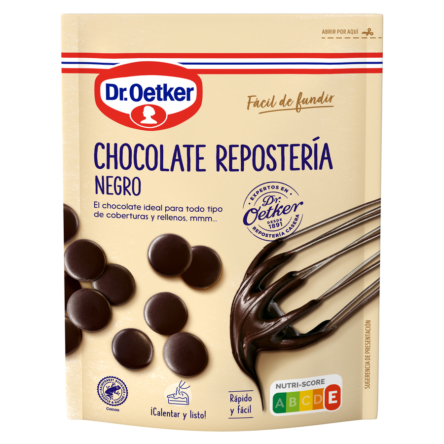 Chocolate negro para repostería Dr Oetker 150g
