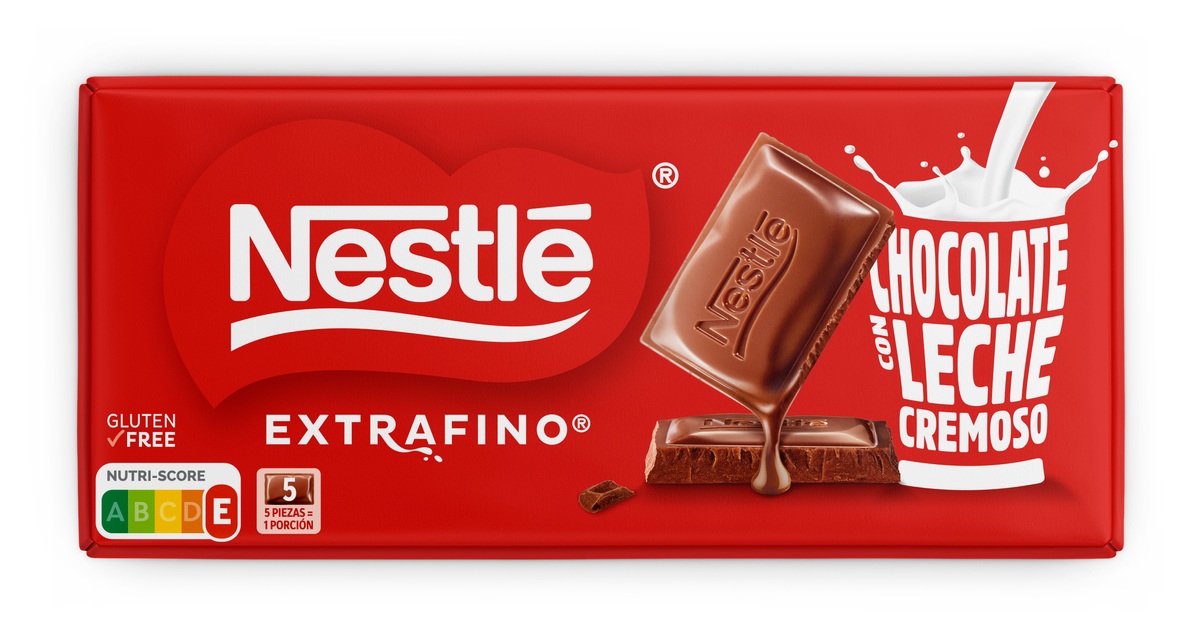 Chocolate con leche Nestlé Extrafino tableta 125g