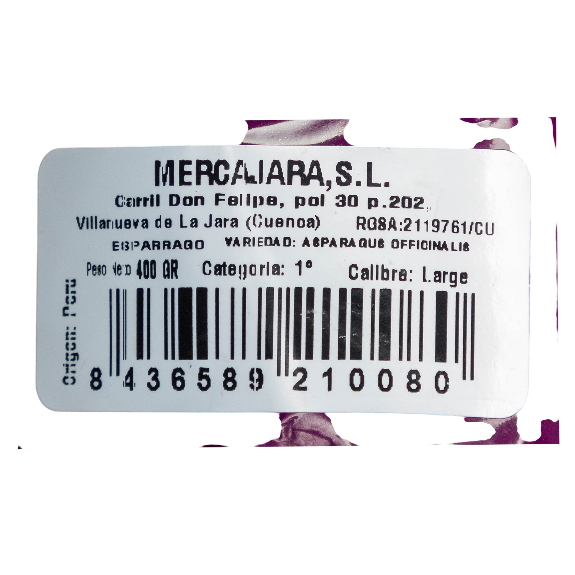 Espárrago verde manojo 400g