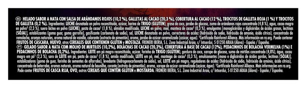 Helado maxibon edición limitada red berry Nestlé 4 unidades