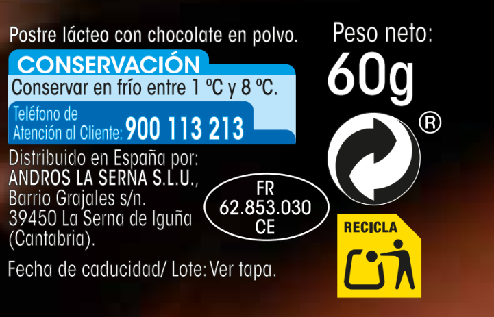 Mousse Alipende pack 4 chocolate