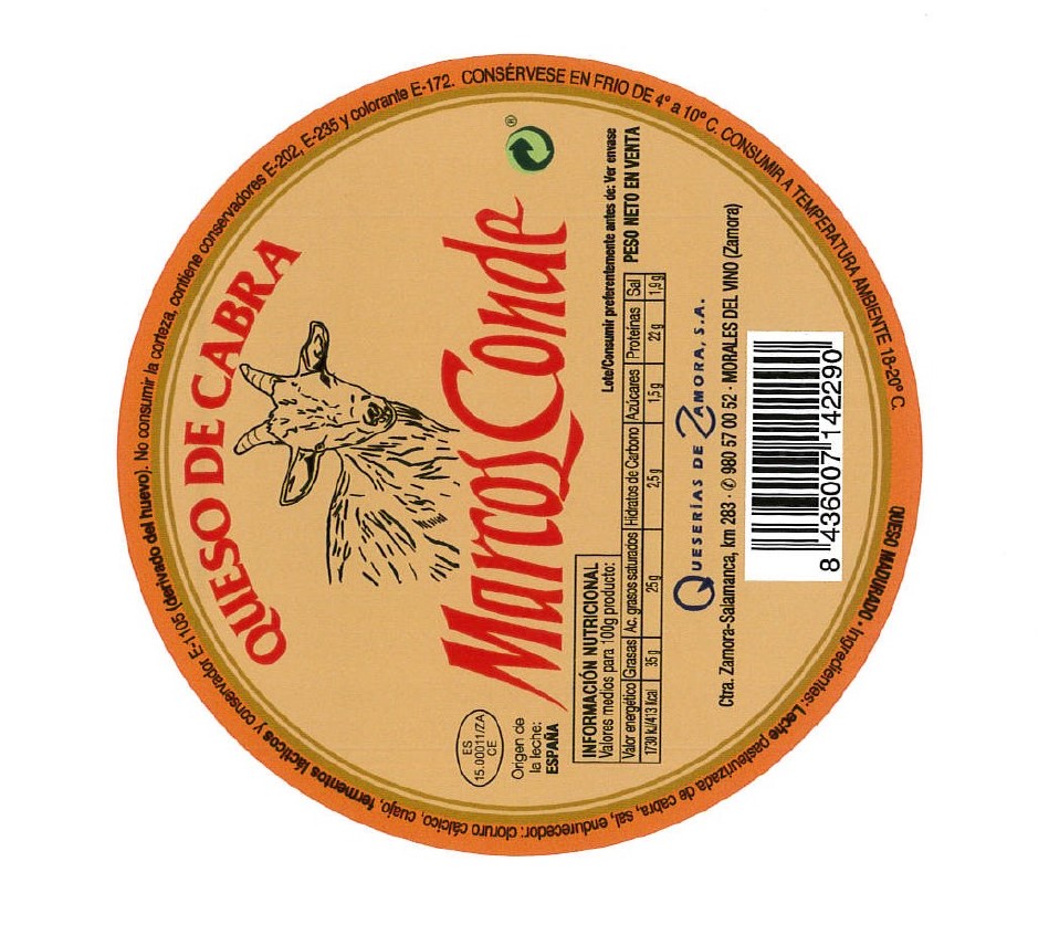 Queso de cabra semicurado Marcos Conde