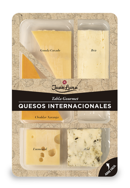 Tabla gourmet de 5 quesos internacionales Juan Luna 150 g