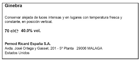 Ginebra Seagram&acute;s 70cl + 2 miniaturas