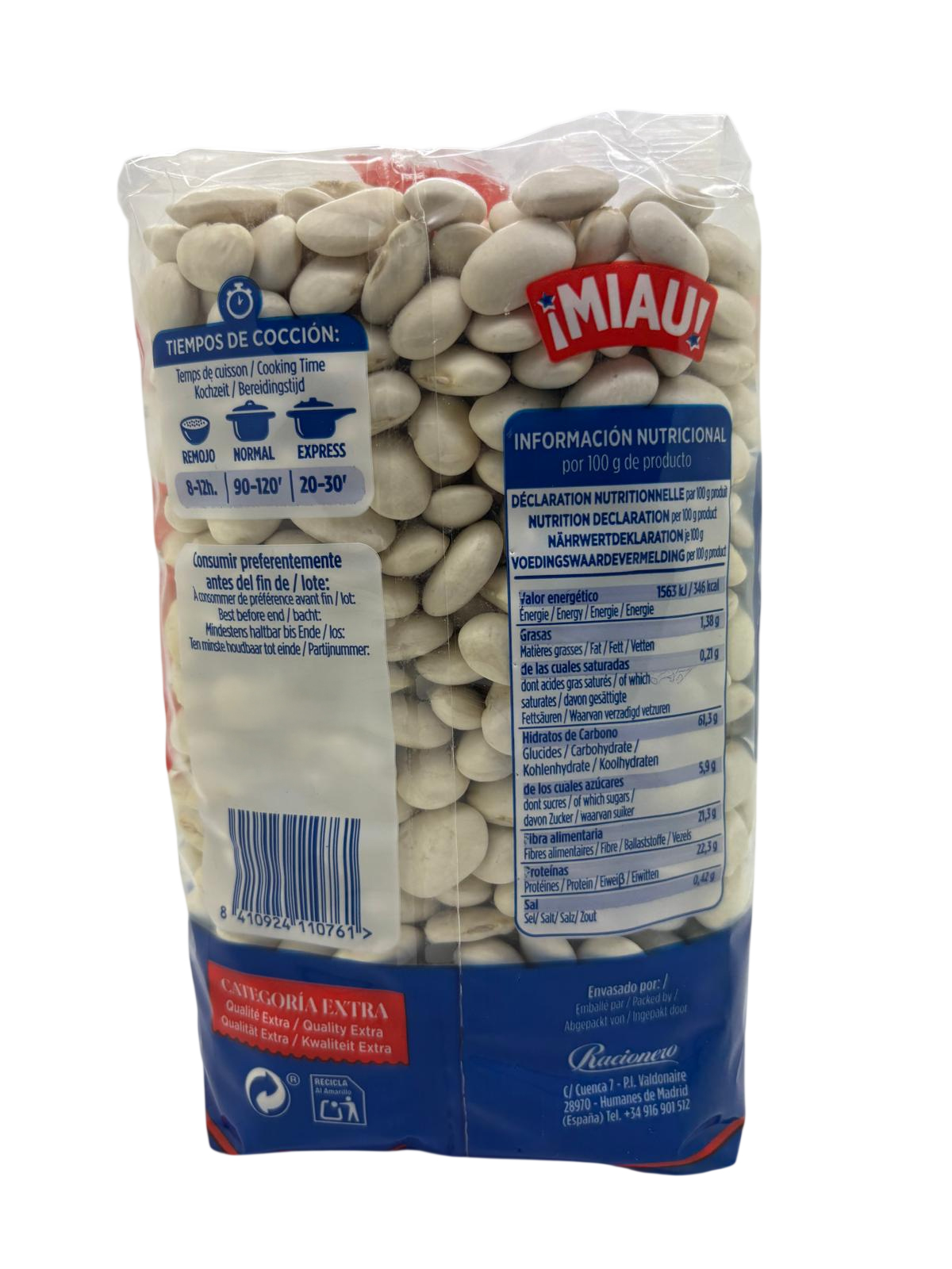 Alubia fabada calidad extra Miau 900g