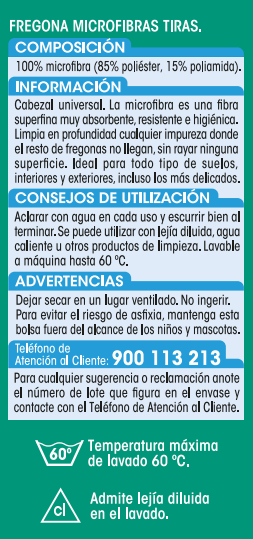 Fregona de microfibra Lanta de tiras