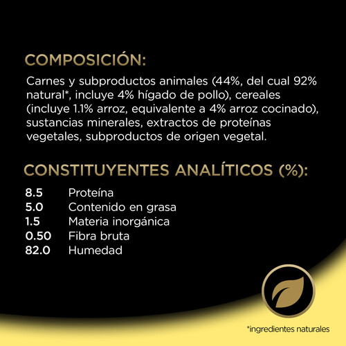 Comida húmeda perro César senior pollo arroz 10+ 150g