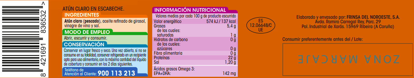 Atún claro Alipende pack 3 en escabeche