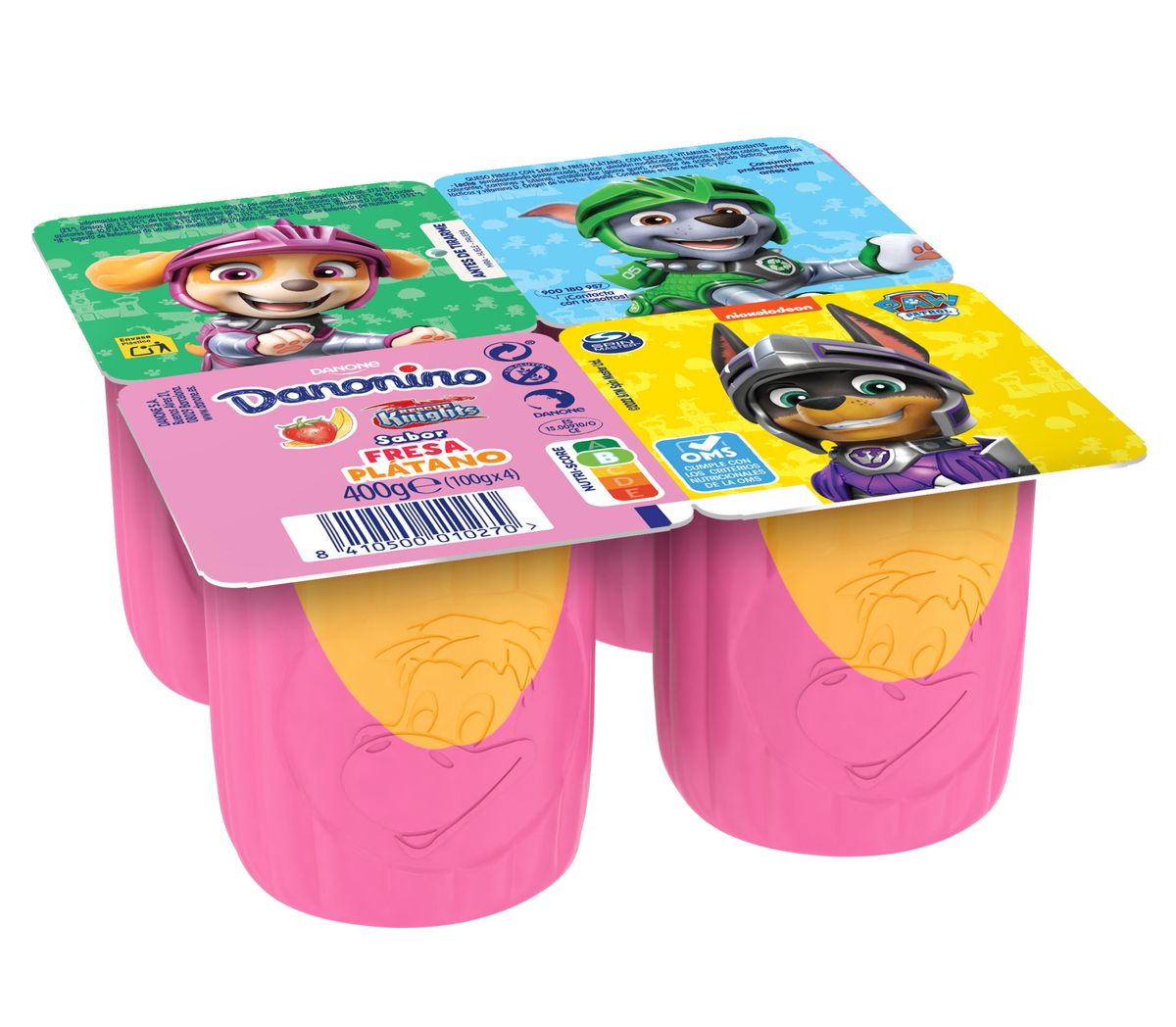 Petit maxi Danonino pack 4 fresa y plátano