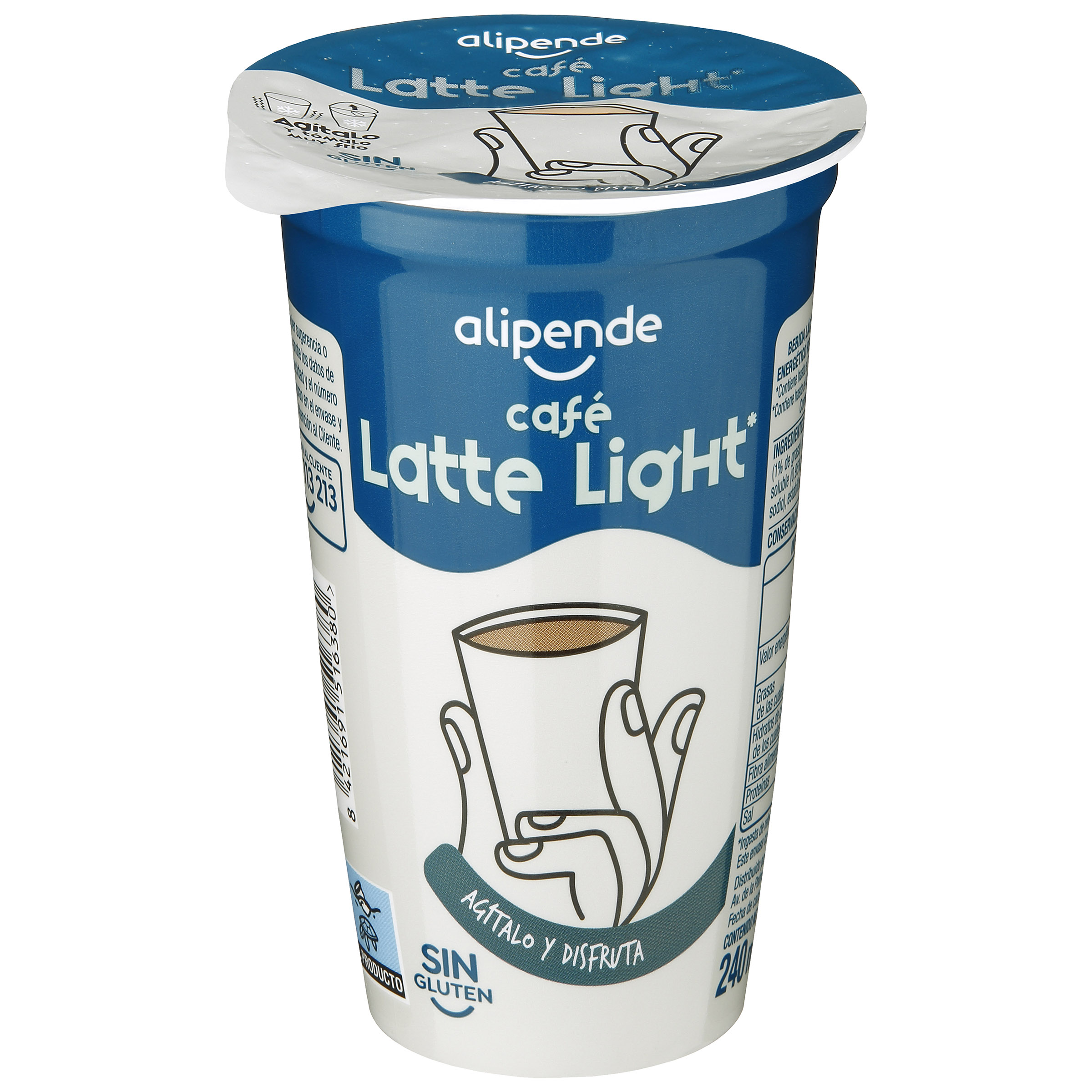 Bebida láctea de café con leche light Alipende 240ml