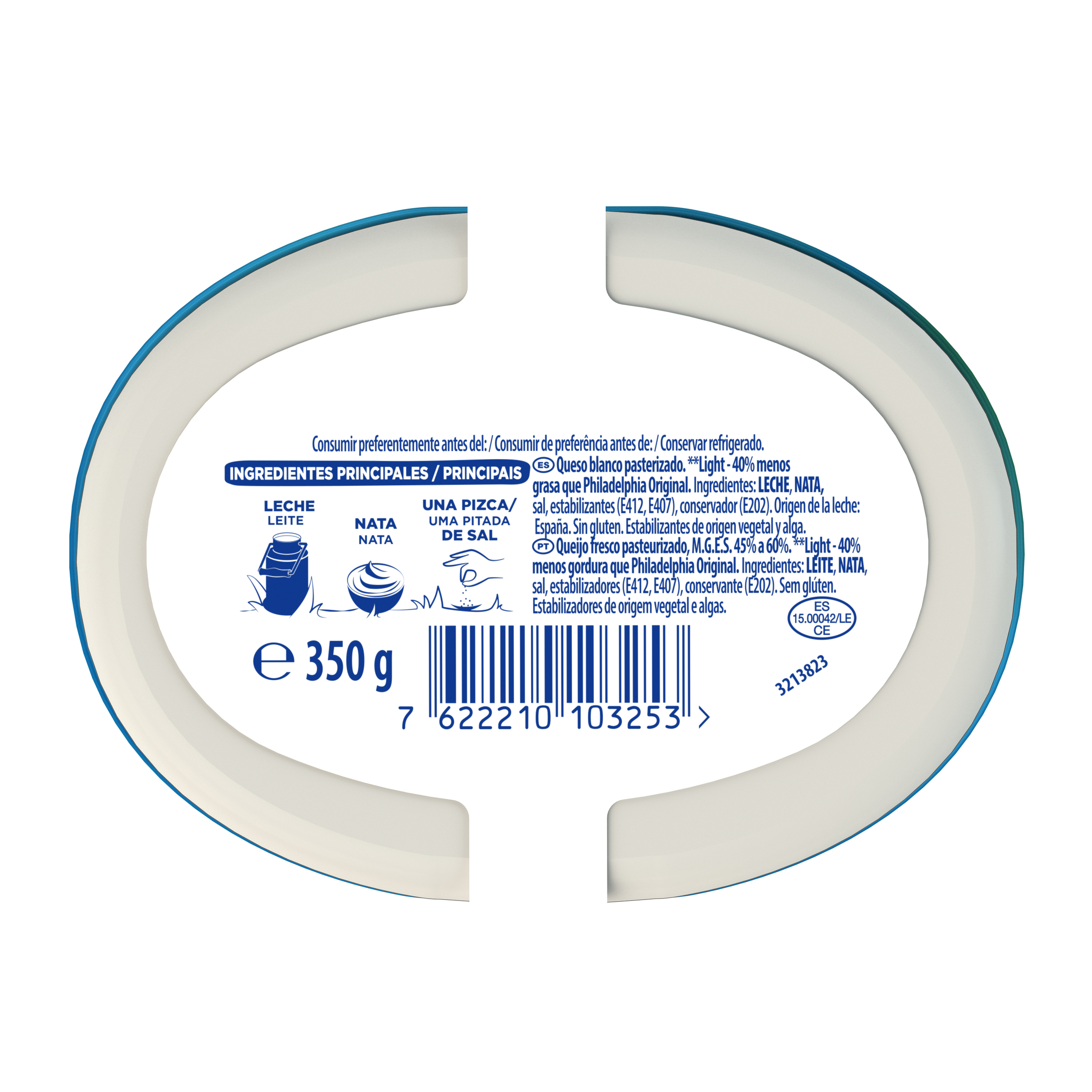 Queso de untar Light Philadelphia 350gr