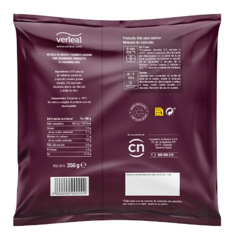 Stick asado de patata y boniato Verleal 350g