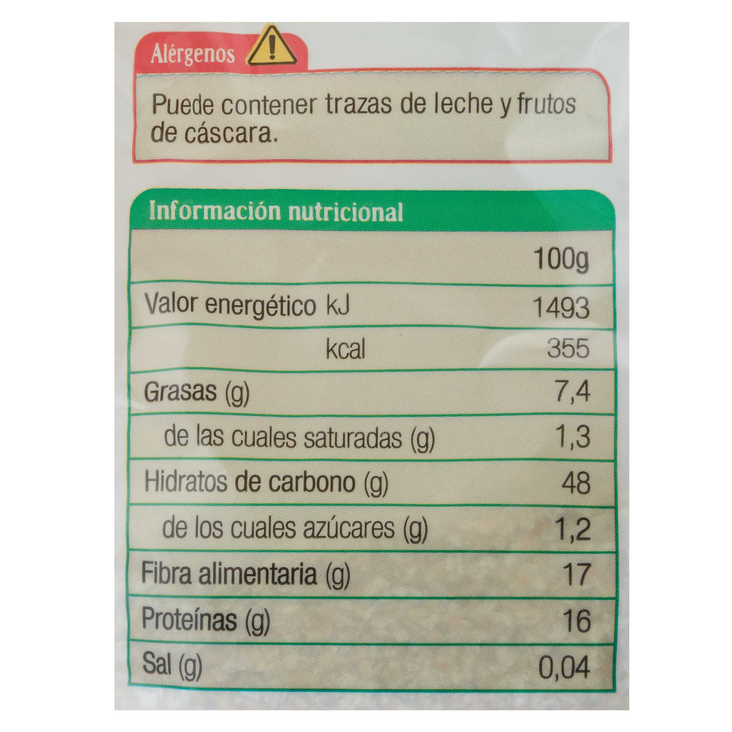 Salvado de avena ecológico Haricaman 500g