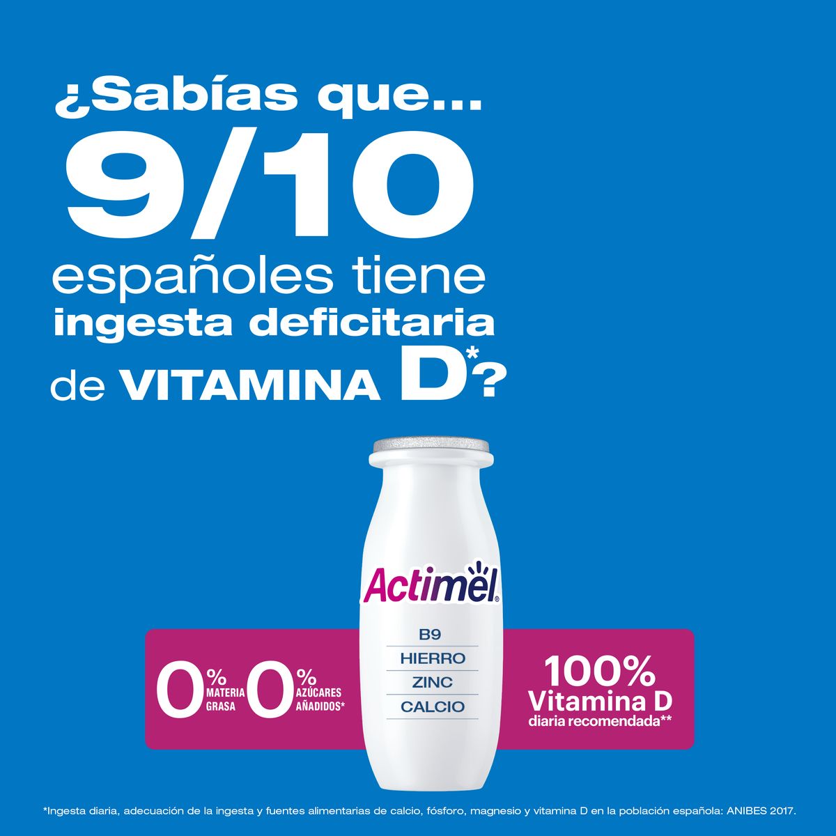 Actimel 0% MG pack 12 natural