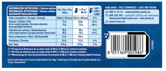 Helado mini Maxibon con 5 más 1 unidades classic Nestlé