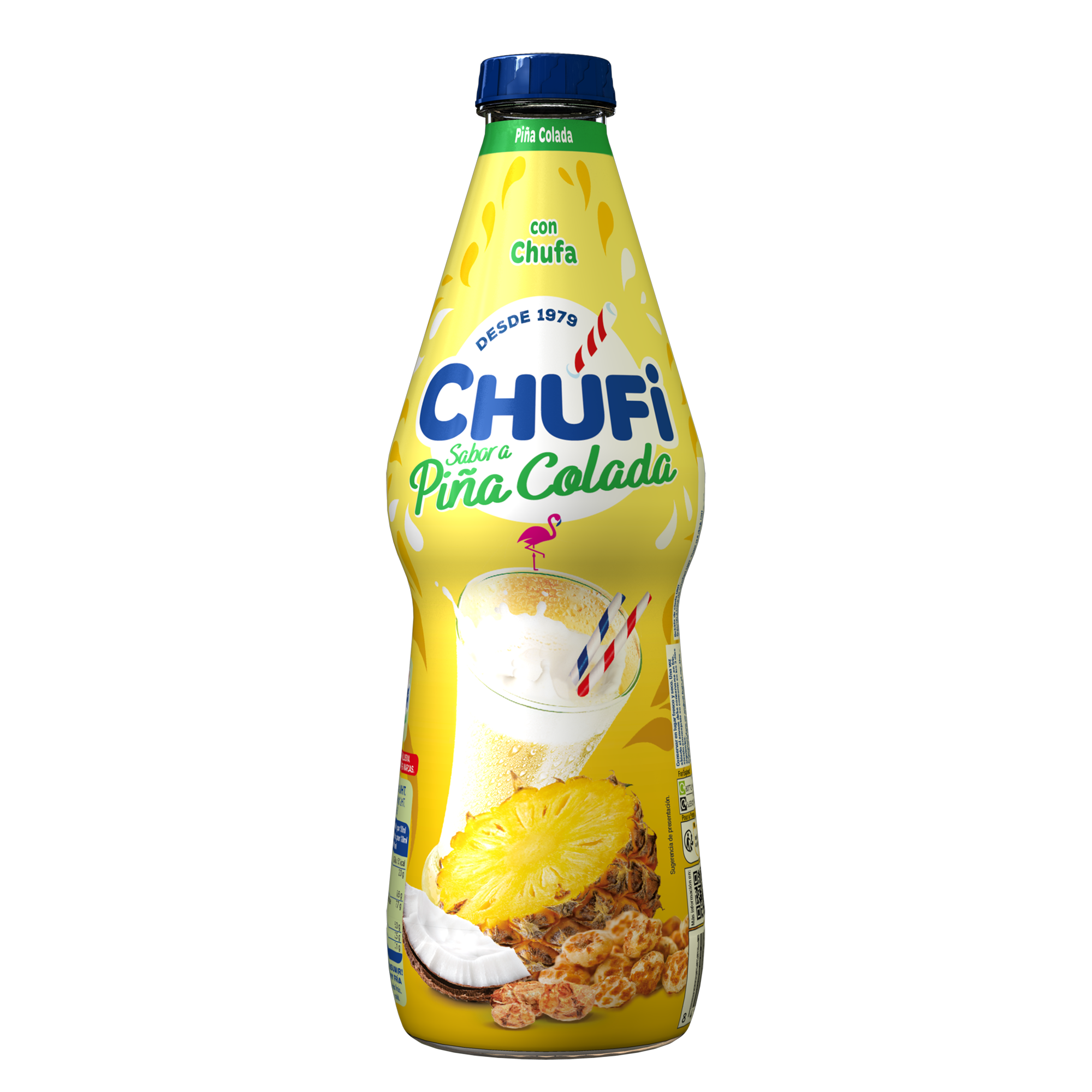 Horchata de chufa Chufi Piña Colada en botella de 1L